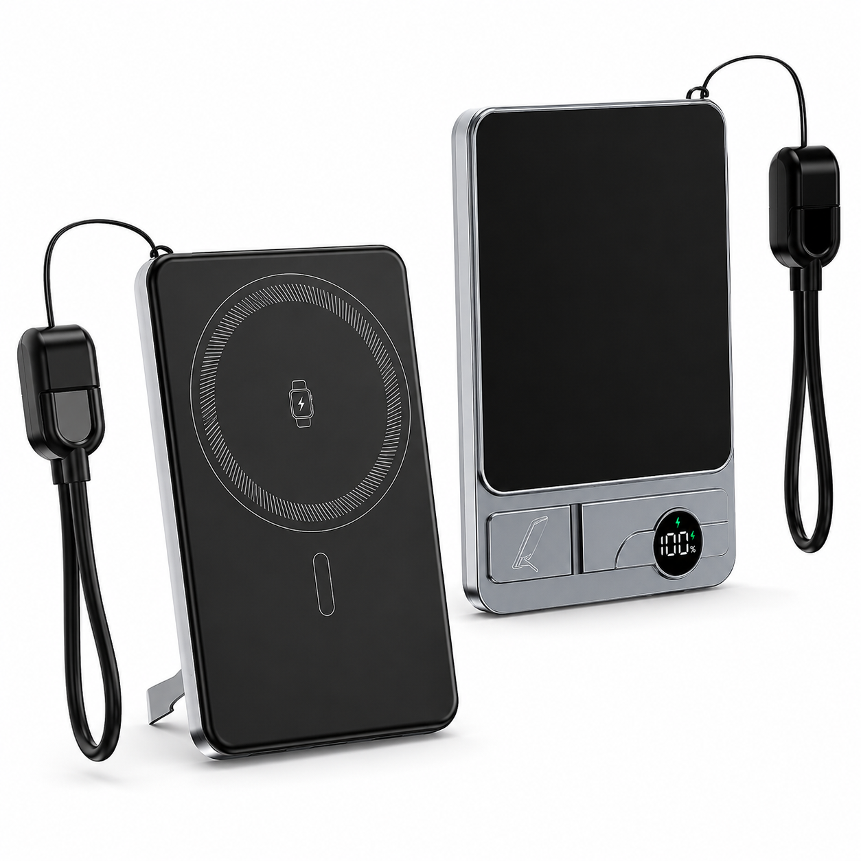 Power Bank Magnético MagSafe Qi2 ultradelgado Batería externa magnética inalámbrica de diseño metálico, compatible con iPhone 16, Android y dispositivos con carga inalámbrica Qi2. Ideal para uso diario, viajes, trabajo y emergencias.